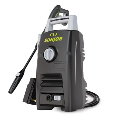 Sun Joe Electric Pressure Washer with Powerful Motor for Cars/Fences/Patios/All Uses, Safety First GFCI Power Cord, Adjustable Spray Wand & Total Stop System, 20-Foot Hose, Black, SPX205E-XT
