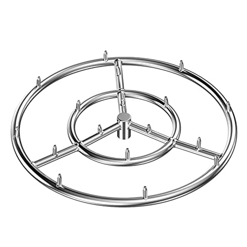 Skyflame 18 Inch Round Stainless Steel Fire Pit Jet Burner Ring - High Flame
