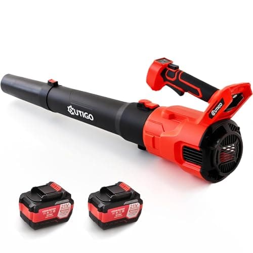 Cordless Leaf Blower with 2 * 21V 4.5Ah Batteries and 2 Tubes, Powerful Lightweight Handheld Garden Leaf Blower, Suitable for Dust Removal, Snow Removal, Yard and Homework