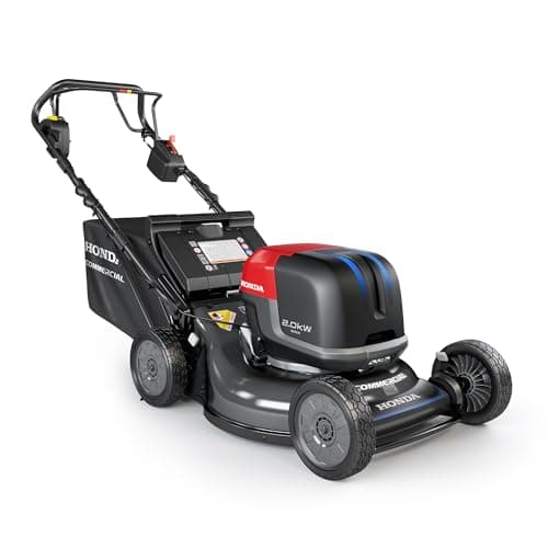 Honda HRC-BE 21-Inch Walk Behind 12 AH Battery Powered Lawn Mower with 2 Battery Bays, Variable Speed Self Propelled Lawn Mower with 2.5 Bushel Capacity, Easy-Off Grass Bag (HRC217YXBEXA6)