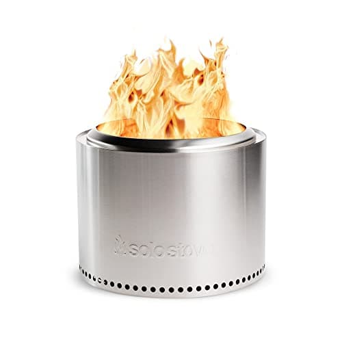 Solo Stove Bonfire 19.5" Smokeless Fire Pit with Removable Ash Pan | Portable Outdoor Fire Pit | Stainless Steel - Wood Burning Lightweight Fireplace | Ideal for 4-6 People, 20 lbs