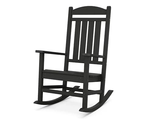 POLYWOOD Presidential Rocking Chair in Black