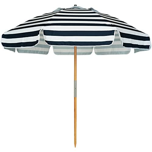 AMMSUN 7.5ft Heavy Duty HIGH Wind Beach Umbrella