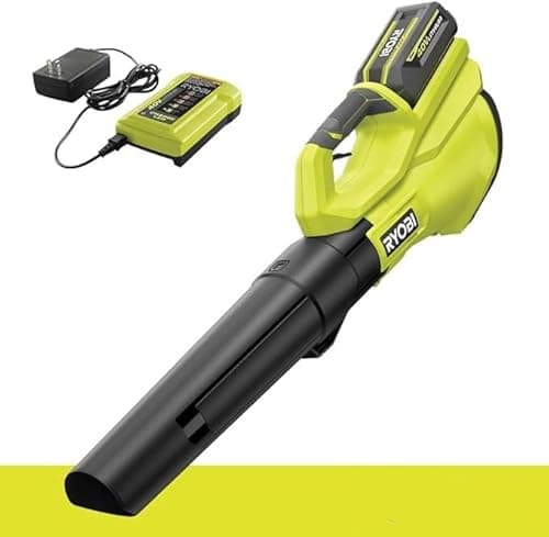 RYOBI 40V 120 MPH 550 CFM Cordless Battery Blower with 4.0 Ah Battery and Charger (Renwewed)