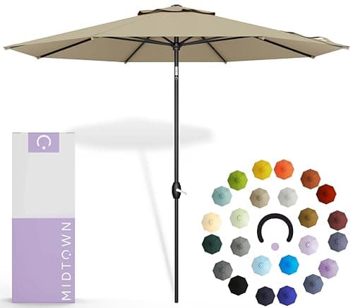 Midtown Umbrellas - 10-Year-No-Fade 9 Ft Patio Umbrella