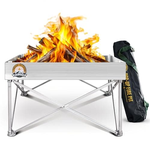 Fireside Outdoor Portable Fire Pit for Camping Fire Pit 24 Inch