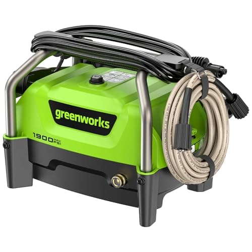 Greenworks 1900 PSI (SGS Certified) 1.2 GPM 13Amp Portable Compact Electric Pressure Washer