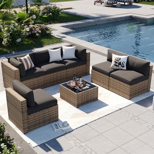 Aoxun Patio Furniture Sets, 7-Piece