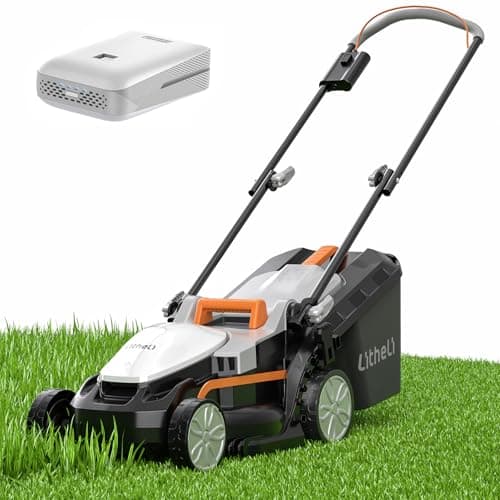 MZK 40V 16" Electric Lawn Mower, 2-in-1 Brushless Cordless Lawn Mower, Walk-Behind Push Mowers with 5-Position Height Adjustment, 2 x 4.0Ah Batteries & Charger Included, LM16B011